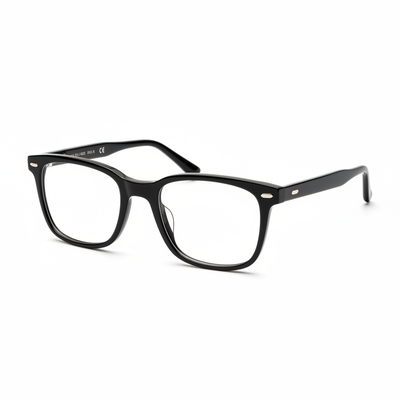 Modern black square eyeglasses