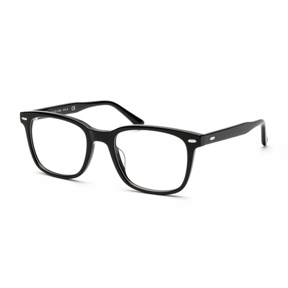 Modern black square eyeglasses