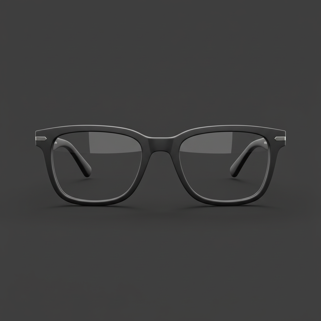 Modern Black Square Eyeglasses