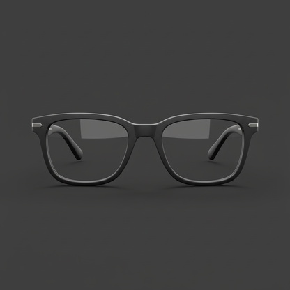 Modern Black Square Eyeglasses