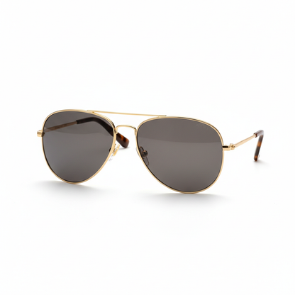 Premium gold aviator sunglasses