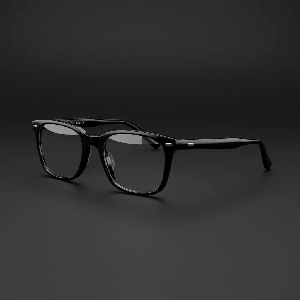 Modern Black Square Eyeglasses