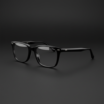 Modern Black Square Eyeglasses